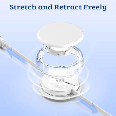 iQuick 3-in-1 Retractable Fast Charge & Date Sync Cable IQTC2301 1.2m - White